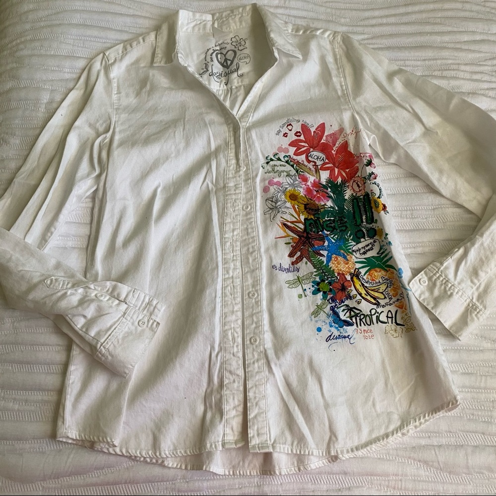 Desigual Pakaian Jadi Wanita Aloha Shirt